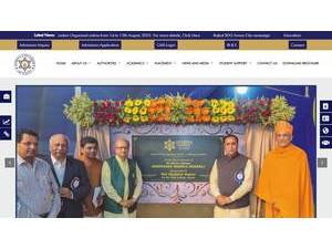 Atmiya University's Website Screenshot