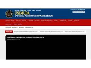 Universitas Pendidikan Muhammadiyah Sorong's Website Screenshot