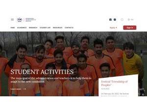 International Higher School of Medicine's Website Screenshot