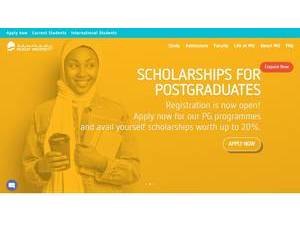 Muscat University's Website Screenshot