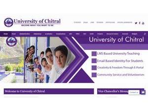 University of Chitral's Website Screenshot