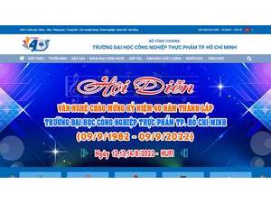 Trường Đại học Công nghiệp Thực phẩm Thành phố Hồ Chí Minh's Website Screenshot
