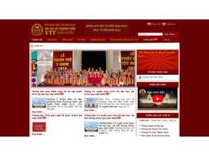 Vo Truong Toan University's Website Screenshot