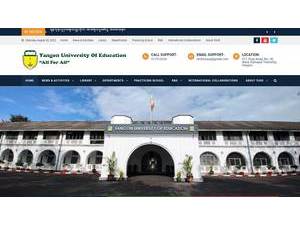 Yangon University of Education's Website Screenshot