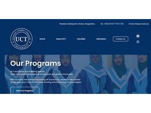 الكلية الجامعية للتكنولوجيا's Website Screenshot