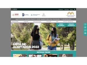 Instituto Tecnológico José Mario Molina Pasquel y Henríquez's Website Screenshot