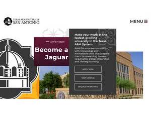 Texas A&M University-San Antonio's Website Screenshot