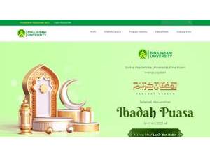 Universitas Bina Insani's Website Screenshot