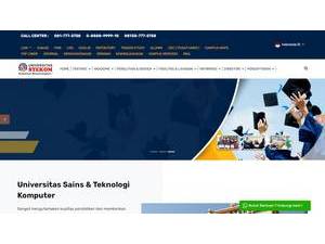 Universitas Sains dan Teknologi Komputer's Website Screenshot