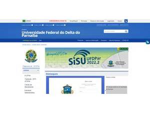 Universidade Federal do Delta do Parnaíba's Website Screenshot