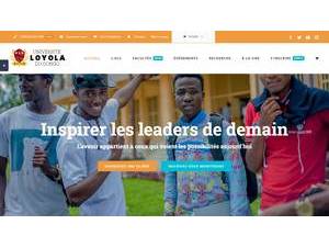 Université Loyola du Congo's Website Screenshot