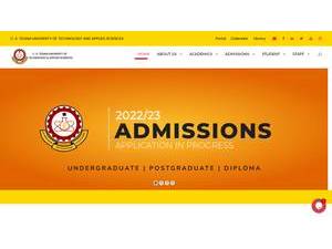 C.K. Tedam University of Technology and Applied Sciences's Website Screenshot