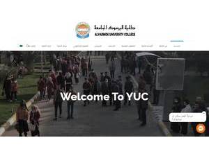 Alyarmok University College's Website Screenshot