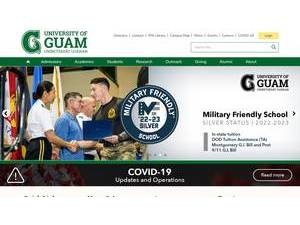 University of Guam's Website Screenshot