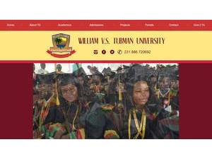 William V. S. Tubman University's Website Screenshot