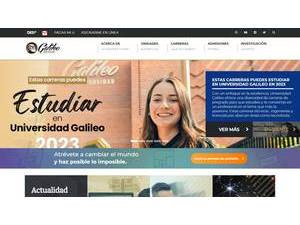 Galileo University's Website Screenshot