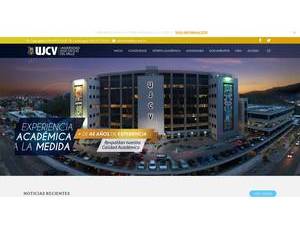 Universidad José Cecilio del Valle's Website Screenshot