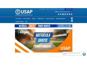 Universidad de San Pedro Sula's Website Screenshot