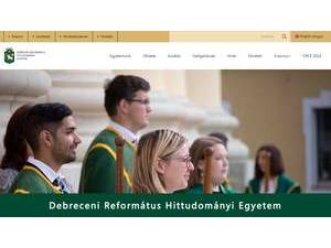 Debrecen Reformed Theological University's Website Screenshot