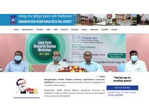 Bangabandhu Sheikh Mujibur Rahman Agricultural University's Website Screenshot
