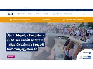 University of Szeged's Website Screenshot