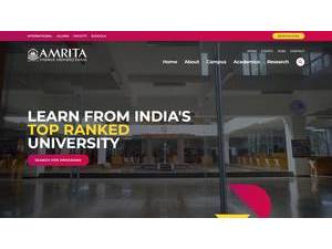 Amrita Vishwa Vidyapeetham's Website Screenshot