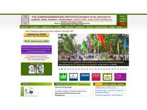 Gandhigram Rural University's Website Screenshot