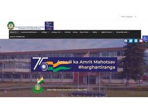 CSK Himachal Pradesh Krishi Vishvavidyalaya's Website Screenshot