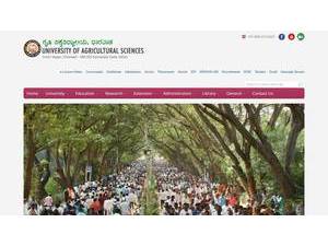 University of Agricultural Sciences, Dharwad's Website Screenshot