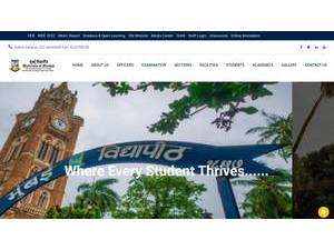 University of Mumbai's Website Screenshot