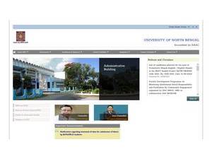 University of North Bengal's Website Screenshot