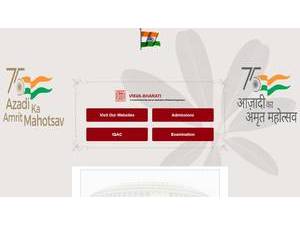 Visva-Bharati University's Website Screenshot