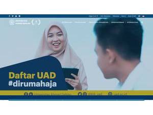 Universitas Ahmad Dahlan's Website Screenshot