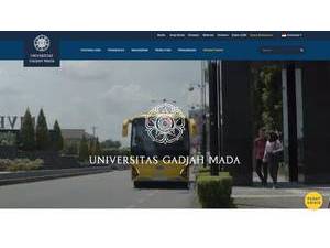 Universitas Gadjah Mada's Website Screenshot
