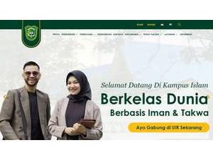 Universitas Islam Riau's Website Screenshot