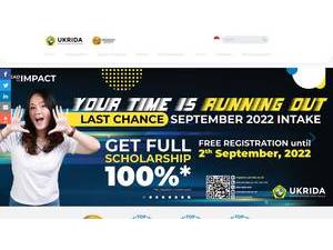 Krida Wacana Christian University's Website Screenshot