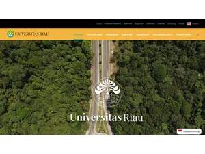 University of Riau's Website Screenshot