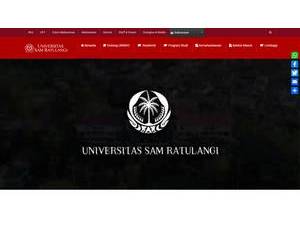 Universitas Sam Ratulangi's Website Screenshot