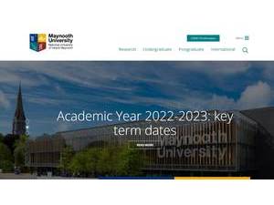 Maynooth University's Website Screenshot