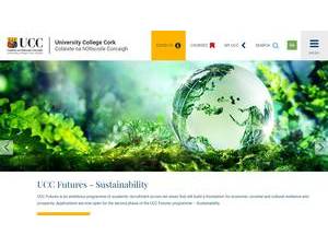 University College Cork's Website Screenshot