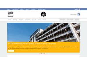 Scuola Internazionale Superiore di Studi Avanzati's Website Screenshot