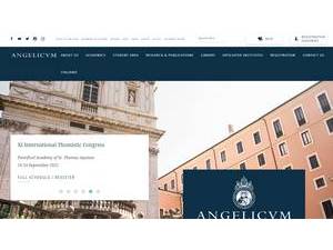 Pontifical University of St. Thomas Aquinas's Website Screenshot