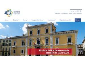 University of Brescia's Website Screenshot