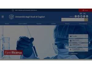 Università degli Studi di Cagliari's Website Screenshot