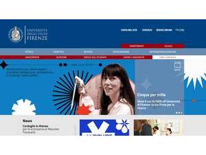 University of Florence's Website Screenshot