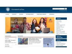 Università degli Studi di Pisa's Website Screenshot
