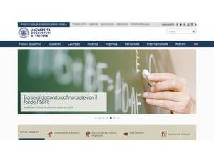 Università degli Studi di Trieste's Website Screenshot