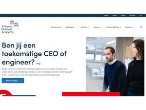 Hogere Zeevaartschool Antwerpen's Website Screenshot