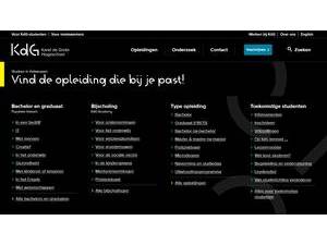 Karel de Grote-Hogeschool's Website Screenshot