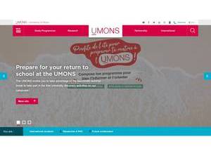 Université de Mons's Website Screenshot